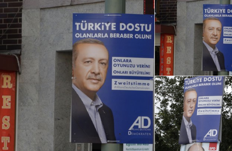 Verrückt: Türkisch-deutsche Partei  ADD wirbt mit Erdoğan auf Plakaten